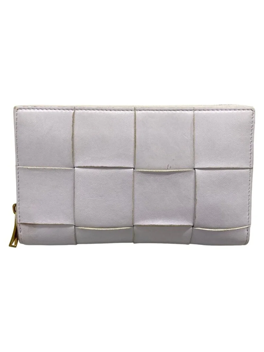 Bottega Veneta Wallet Cassette Light Purple Zip Around Leather